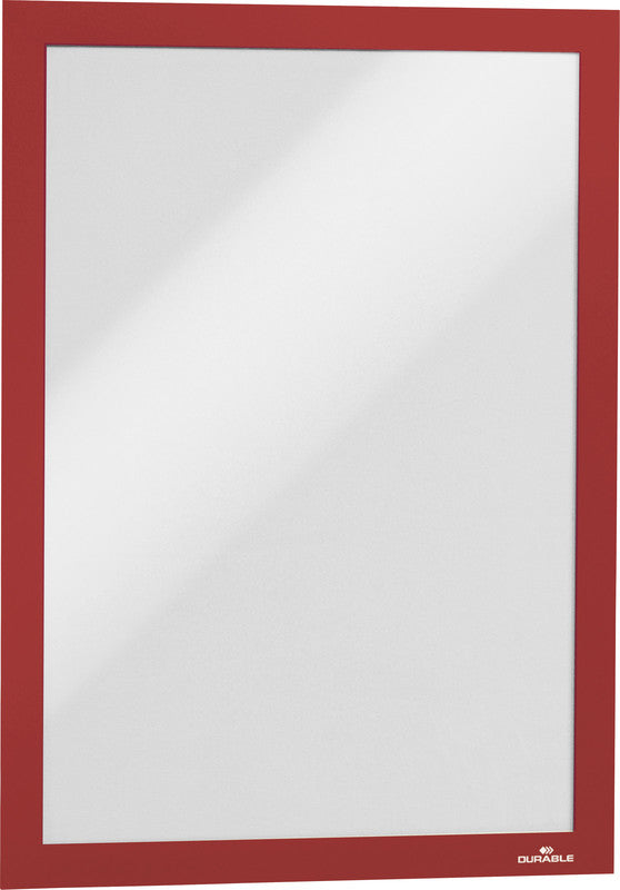 Durable DURAFRAME Magnetrahmen – A4 – Rot – 2er-Pack