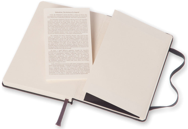 Moleskine Notizbuch, 90 × 140 mm, punktkariert, Leimbindung, Hardcover, 192 Seiten, 70 g/m² – schwarz