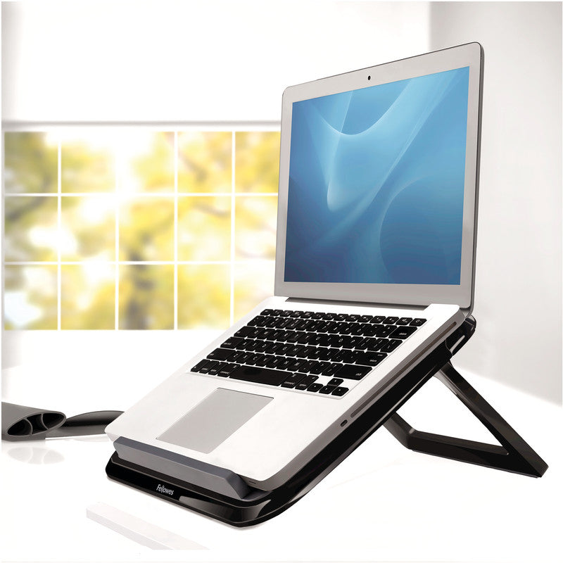 Fellowes I-Spire Notebookhalter – für Notebooks, Kunststoff, schwarz
