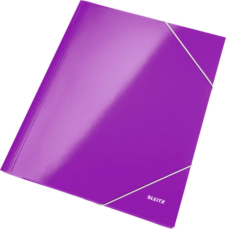 Leitz Sammelmappe für A4, Karton, Violett, mit Gummizug