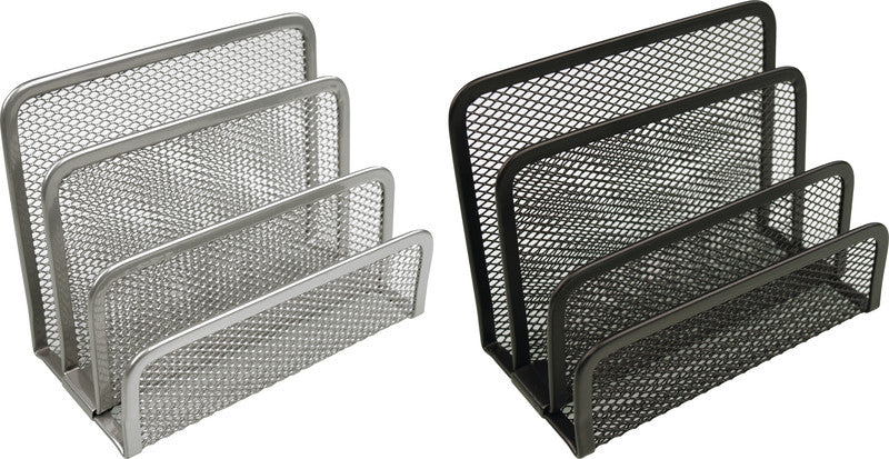 Helit Briefständer – Stahl, schwarz, 140 × 105 mm