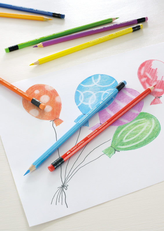 Faber-Castell Buntstifte – 24 Farben, im Kartonetui, Ø 3 mm, sechskantig, FSC