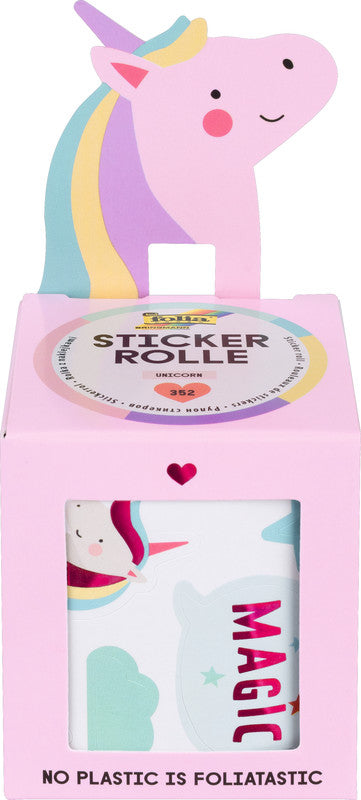 Folia Stickerrolle – 10,5 cm × 4 m – sortiert