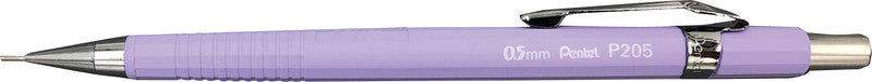 Pentel Sharp P200 Druckbleistift – 0,5 mm, pastellviolett, starres 4 mm Führungsröhrchen