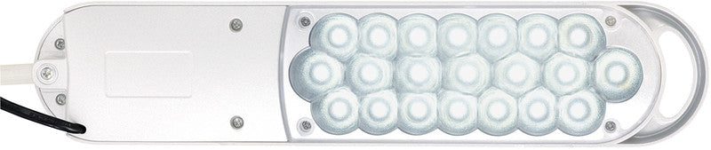 MAUL LED Tischleuchte Atlantic – dreh- & neigbar, Schalter am Kopf – 5’800 K – 400 lm 9 W – weiss Kunststoff