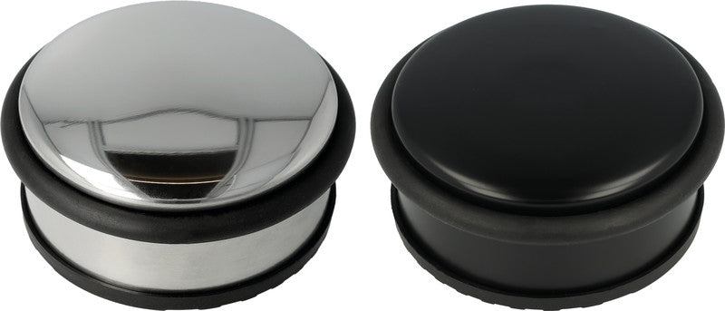 Westcott Türstopper, Kunststoff/Metall – Ø 100 mm, H 40 mm, schwarz, rutschfest