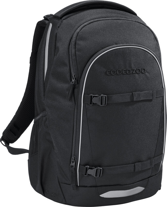 Coocazoo Rucksack Every – Midnight Black – aus 100 % recycelten PET-Flaschen