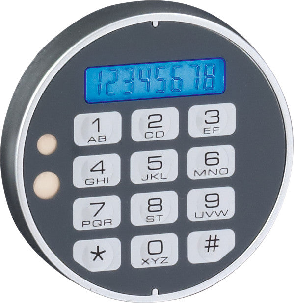 Rieffel Schlüsselkasten VT-ST SE, 35 Haken, Elektronikschloss, Einwurfschlitz, Notöffnung, Stahl, Dunkelgrau