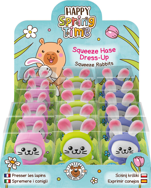Trendhaus Stressball Squeezy-Hase – 43 × 72 × 39 mm