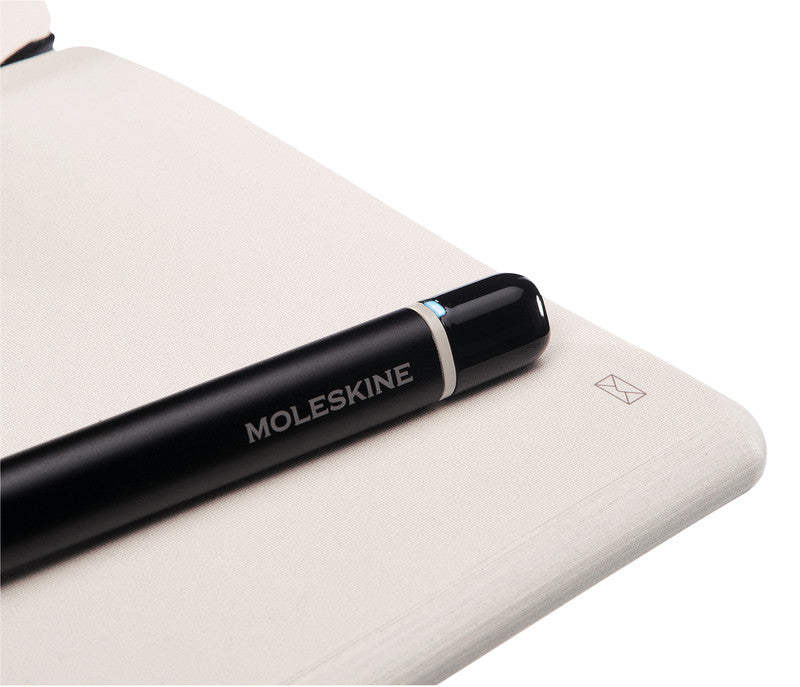 Moleskine Notizbuch, blanko, Leimbindung, Hardcover, 176 Seiten, 100 g/m² – schwarz, für Moleskine Notes App
