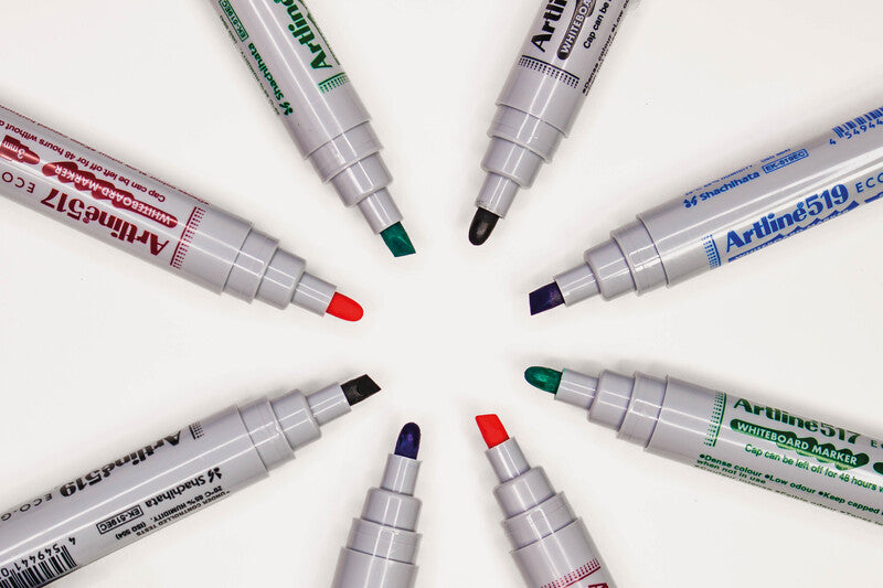 Artline Whiteboard-Marker Eco-Green EK517 – Rundspitze 3 mm – Blau – Trocken abwischbar