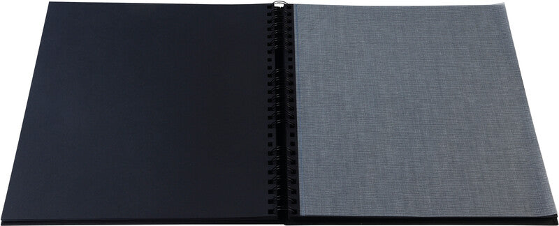Exacompta Fotoalbum Wiro Graphik – für 320 × 320 mm, schwarz, mit Pergaminzwischenblättern, Karton
