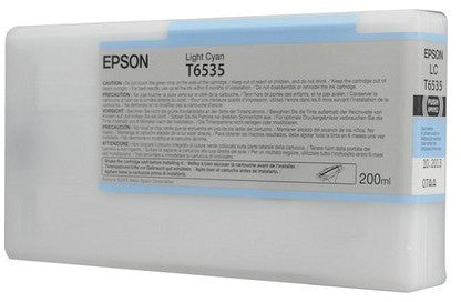 Epson Tintenpatrone T6535, cyan – für Tintenstrahldrucker