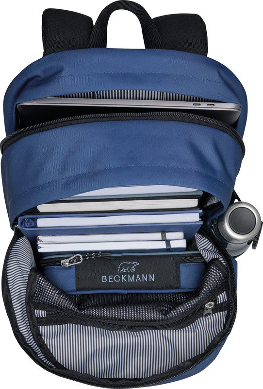 Beckmann Rucksack City – Green Colorblock – 30 l – grün – aus recycelten PET-Flaschen (rPET)