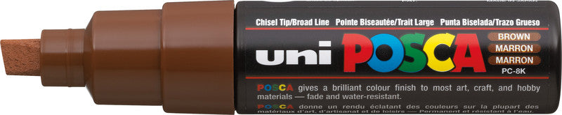 Uni-Ball Non-Permanent-Marker – Keilspitze 8 mm – Braun