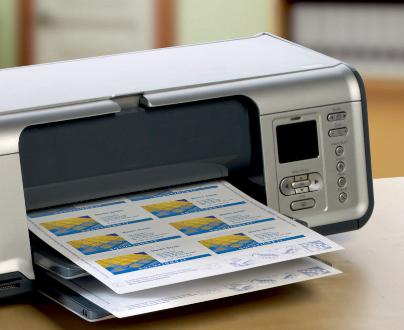 Avery Visitenkarten, 85 × 54 mm – A4, 10 pro Blatt – 100 Karten – FSC-zertifiziert, beidseitig bedruckbar
