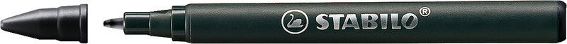 STABILO Tintenrollerpatronen – Schwarz, 0,5 mm, geruchsarm, 3 Stk.