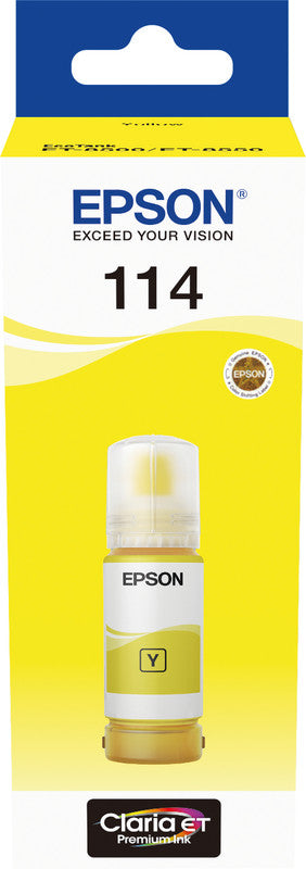 Epson Tintenpatrone 114, Gelb, 6'200 Seiten – für Tintenstrahldrucker und Multifunktionsgeräte