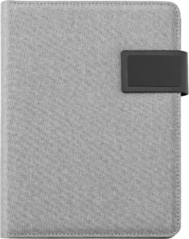 Black maxx Blackmaxx Konferenzmappe – A5, Visitenkartenfach, Textil, Grau