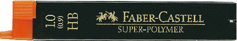 Faber-Castell Bleistiftminen – Grau, 1 mm, 12 Stk.