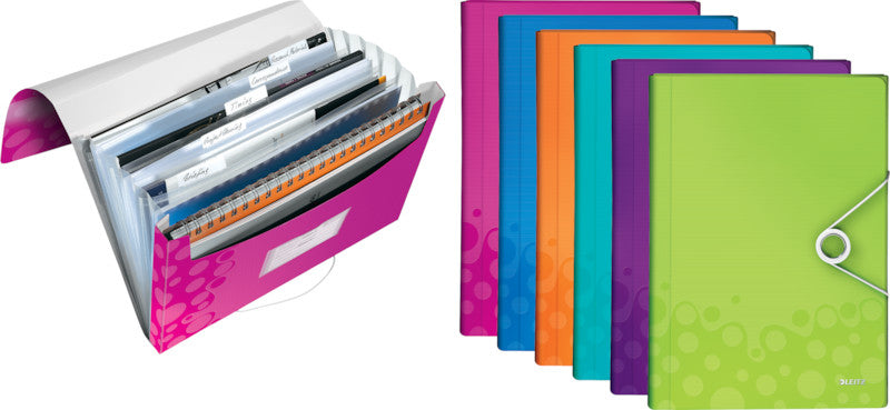Leitz Sammelmappe für A4, Kunststoff, Eisblau, mit Gummizug