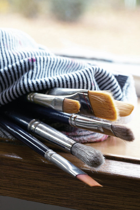 Talens Aquarellpinsel – Braun, Länge 171 mm, Pony-/Ziegenhaar, Aluminiumzwinge, FSC-zertifiziert