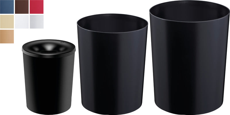 Zwingo Sicherheitspapierkorb – 20 l – Kunststoff, Silber – TÜV – Ø 280 × H 340 mm