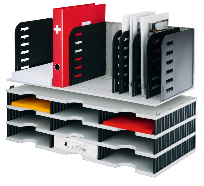 Styro Dokumentenablage – für Hängemappen 320 × 240 mm, 320 × 260 mm – 723 × 304 × 248 mm