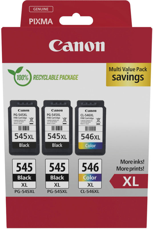 Canon Tintenpatronen-Multipack PG-545/CL-546, 3er-Pack