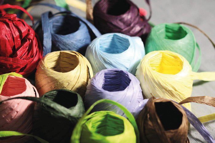 Goldina Raffia-Papiergarn – Dunkelgrün – 0,7 × 3000 cm