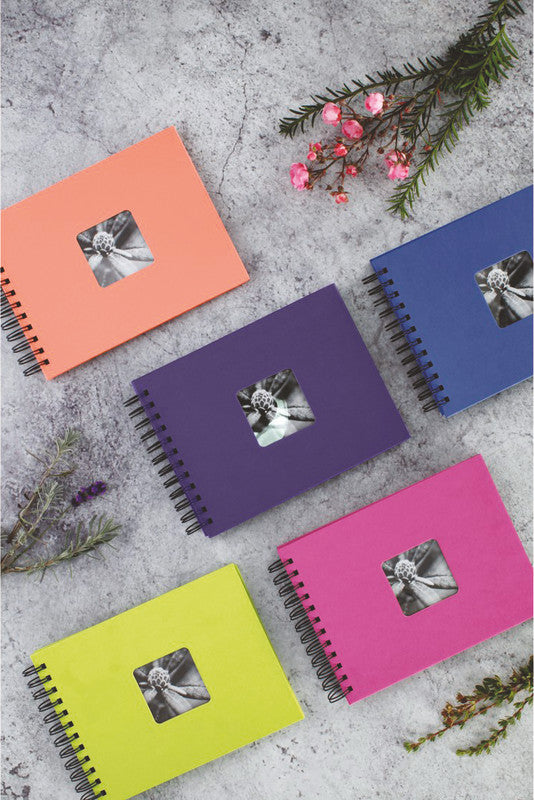 Hama Fotoalbum Wiro Fine Art – für 240 × 170 mm, lila, mit Pergaminzwischenblättern, Papier