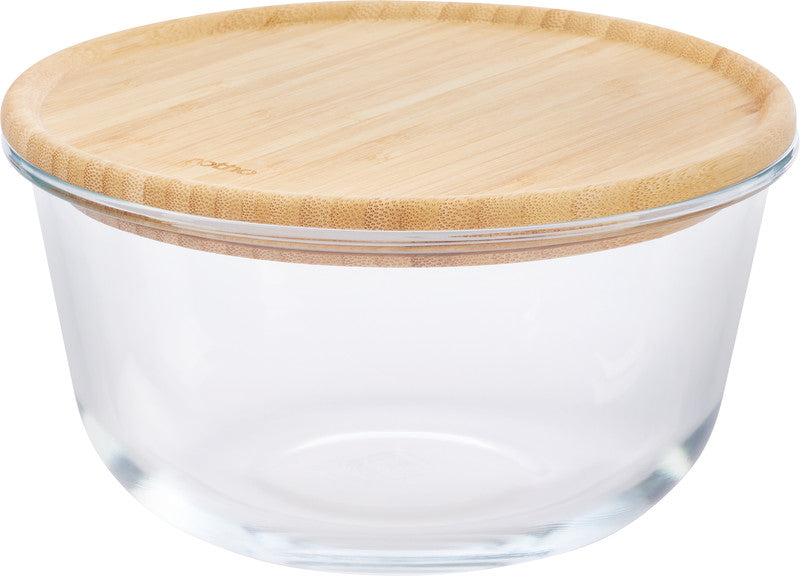 Rotho Glasbehälter – 2 l, Borosilikatglas, transparent, spülmaschinenfest, mikrowellen- und ofengeeignet