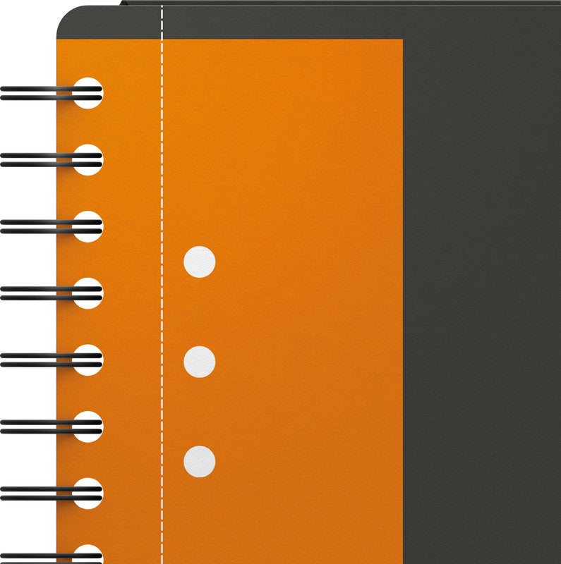 Oxford Collegeblock, Spiralbindung, 80 Blatt, 10-fach gelocht, perforiert, 80 g/m² – Grau, für SCRIBZEE App