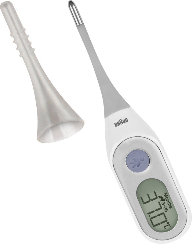 Braun Digitalfieberthermometer – Age Precision, 8 s, BPA-frei, für Axillar, Oral, Rektal
