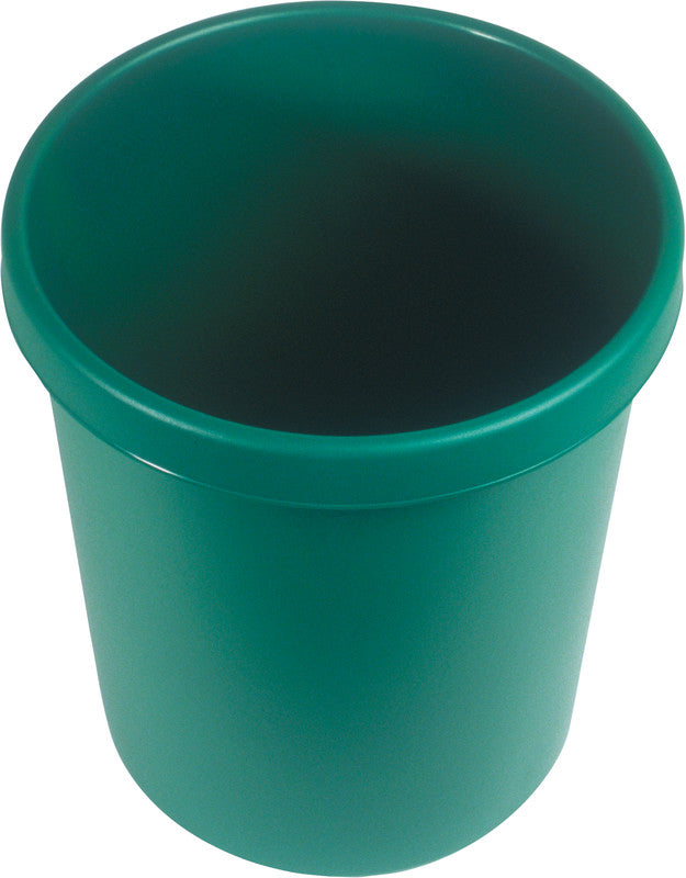 Helit Papierkorb the german – 30 l – Kunststoff, grün – Ø 350 × H 410 mm
