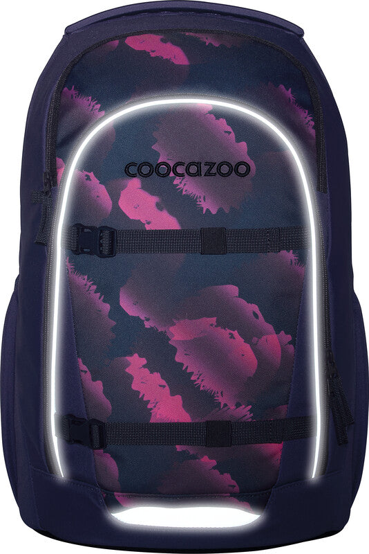 Coocazoo Rucksack Every – Berry Marble – 30 l – aus 100% recycelten PET-Flaschen