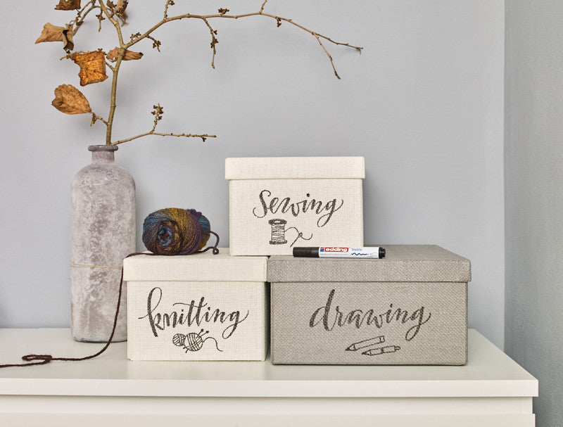 Edding Textil-Marker für Textilien – Schwarz