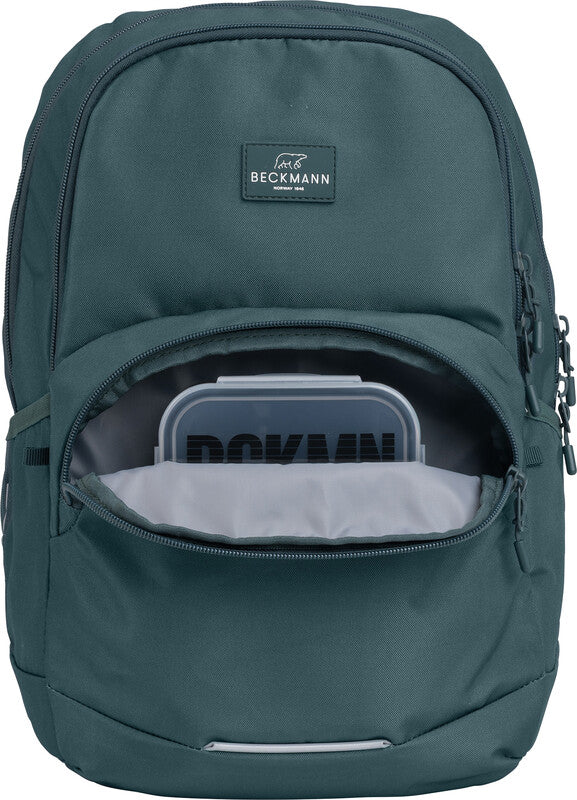Beckmann Junior Sport Rucksack – 30 l – dunkelgrün – recycelte Materialien