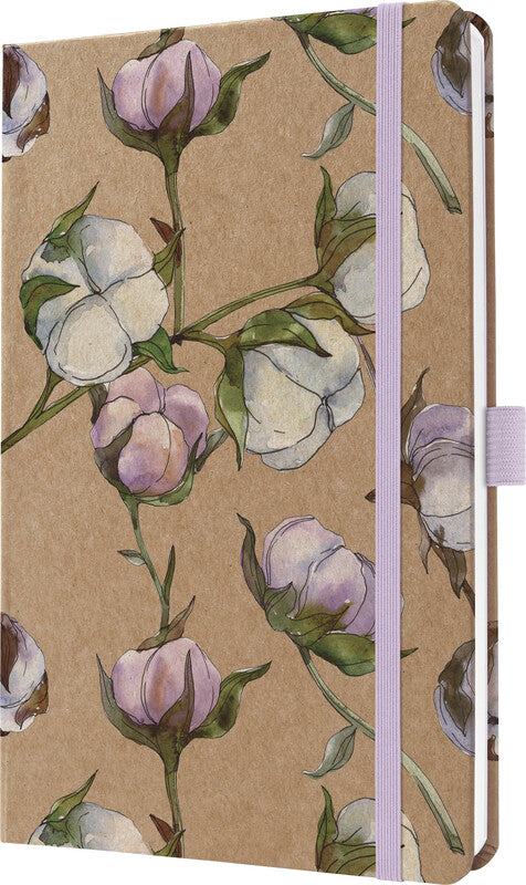 Sigel JOLIE Pure Agenda – 1 Woche/2 Seiten, gebunden, A5, Jan–Dez, 2026, Cotton Fields, FSC