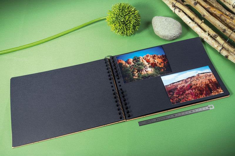 Exacompta Fotoalbum Wiro Eterneco – für 320 × 220 mm, Kraft, Spiralbindung, Karton