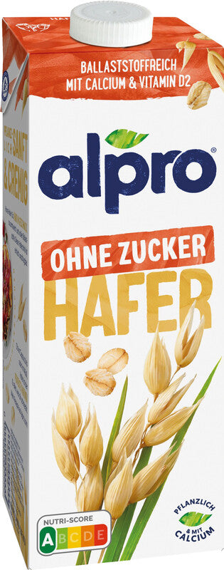 Alpro Haferdrink UHT, ohne Zucker – 1 l