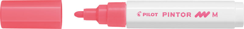 Pilot Pigment-Marker Pintor – Rundspitze 1,5-2,2 mm – Neonrot – Für dunkle Oberflächen geeignet