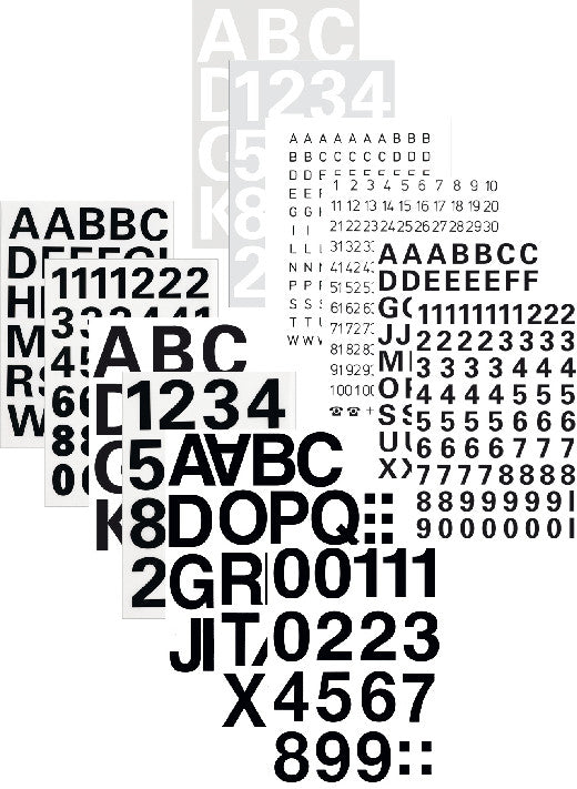 HERMA Selbstklebende Buchstaben A–Z – Bogenformat 84 × 120 mm, Höhe 25 mm, Weiss, Folie – 2 Stk