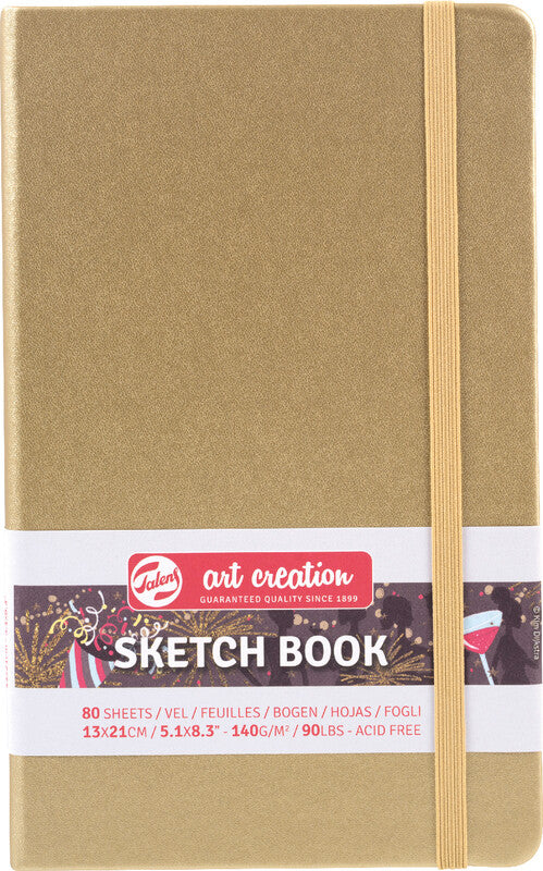 Talens Art Creation – Skizzenbuch, 13 × 21 cm, 140 g/m², 160 Seiten, mit Gummiband, Hardcover, säurefrei
