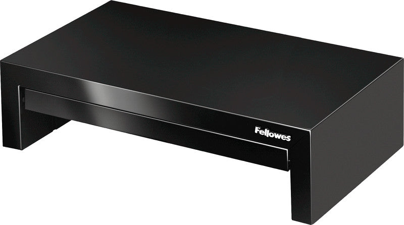 Fellowes Designer Suites – Monitorhalterung, 18 kg, Füsse 3-stufig, bis 4 cm, Schwarz