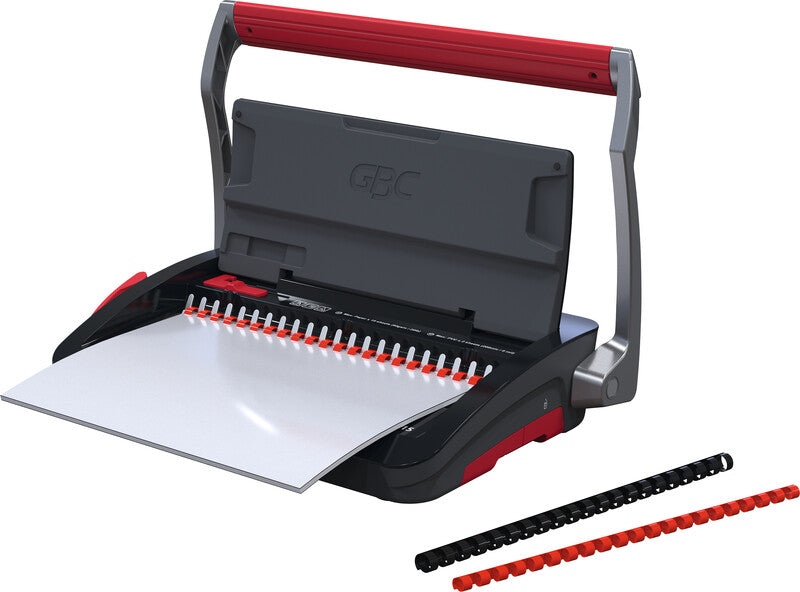 GBC CombBind CB15 Stanz- und Bindemaschine – Plastikbindung, für 21-Loch, A4, bis 15 Blatt
