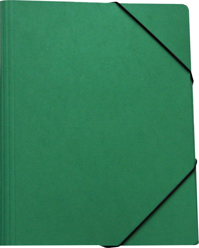 EROLA Sammelmappe, für A4, Karton, grün, mit Gummizug