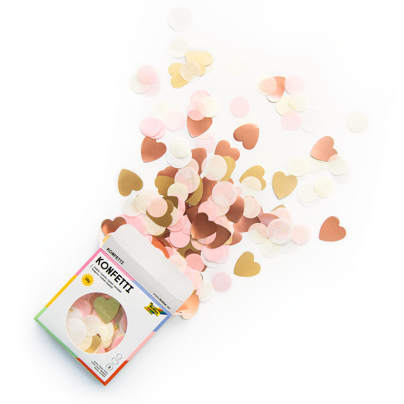 Folia Konfetti, mehrfarbig, Motiv Love, recyclingfähig, FSC-zertifiziert
