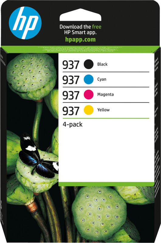 HP Tintenpatronen-Multipack 937, CMYK, 4er-Pack – für 937