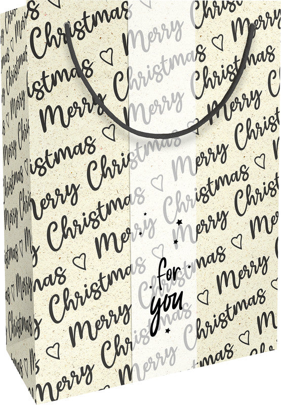 Braun + company Geschenktasche By Nature – Christmas Allover – 1 Stk., Papier, 230 × 330 × 110 mm